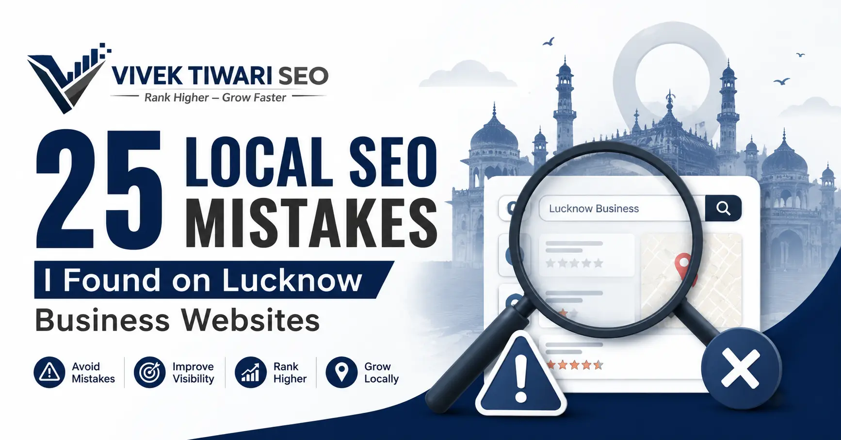 Home 25 local seo mistakes i found on lucknow business websites
