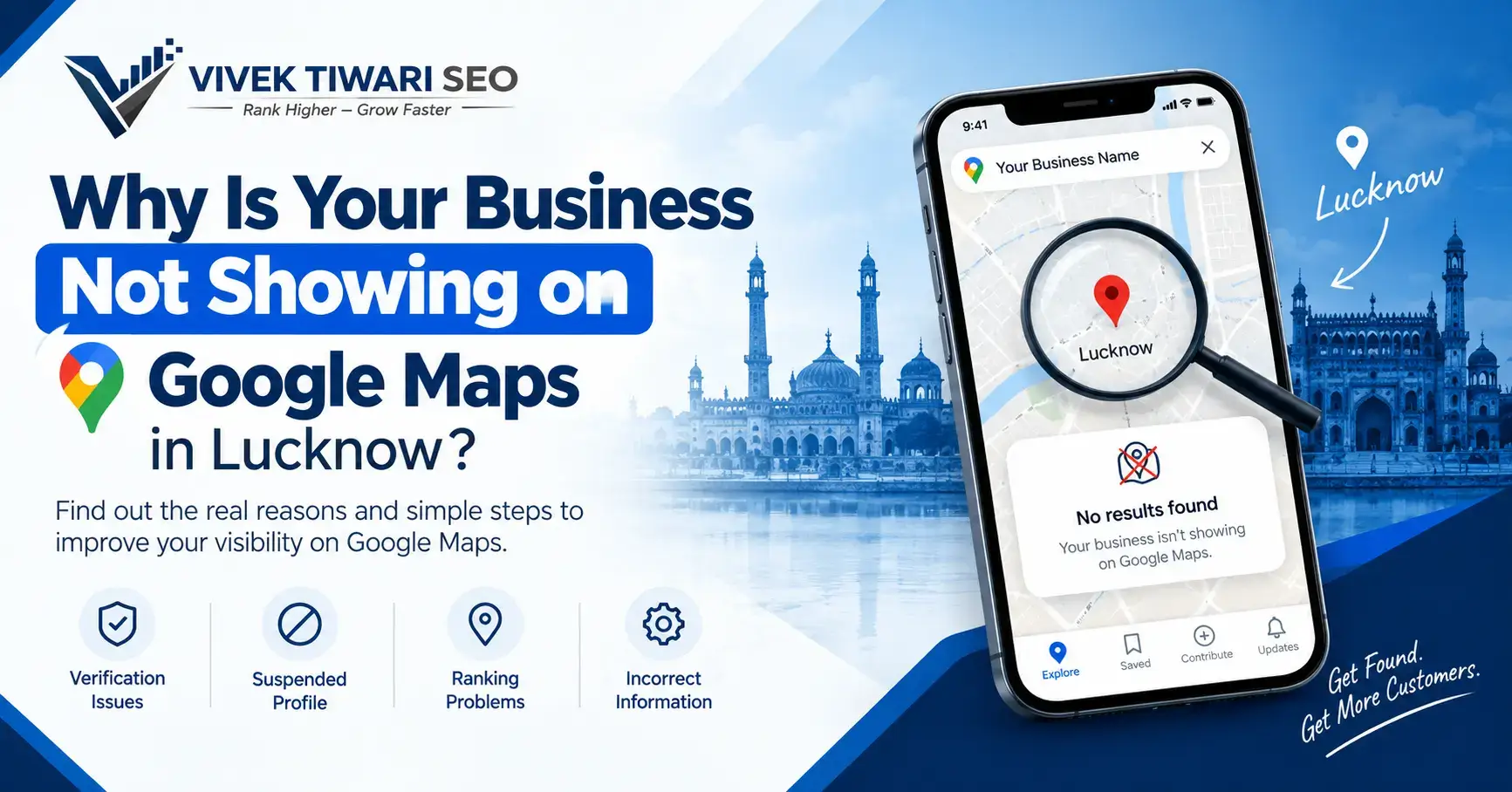why is your business not showing on google maps in lucknow